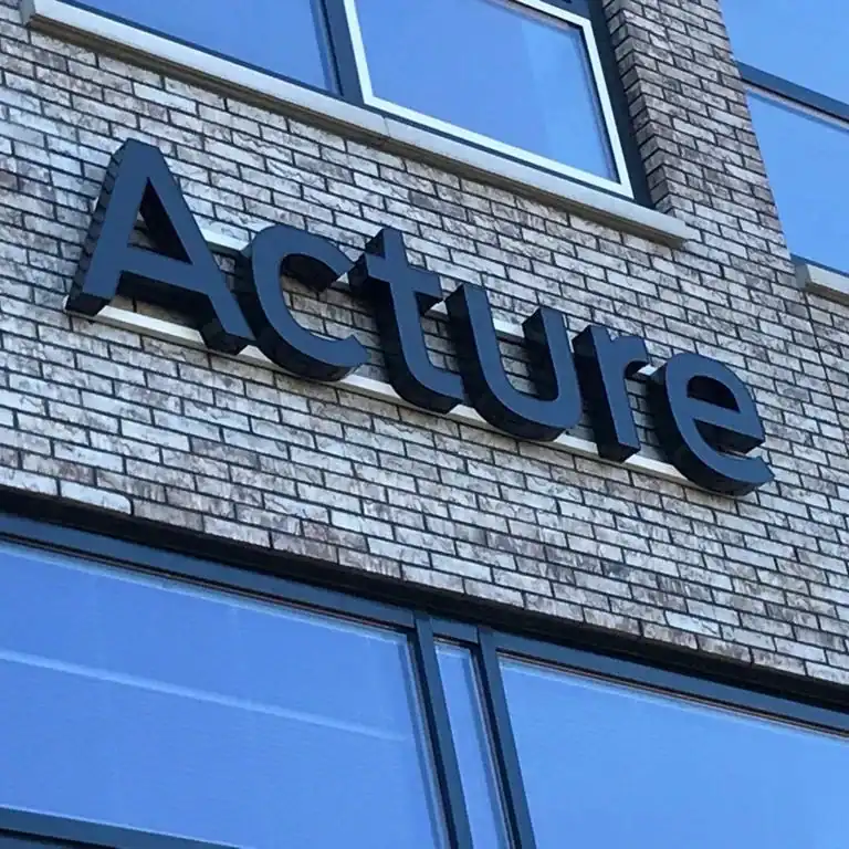 Gevelbelettering op maat voor Acture in Nijmegen
